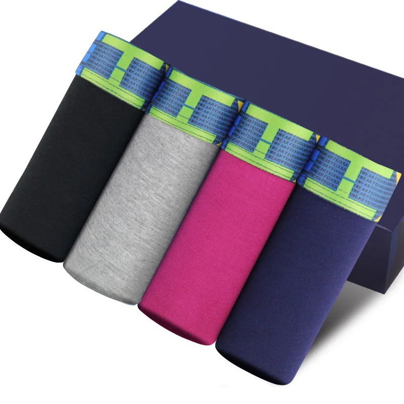 WTEMPO Mens Solid Цвет дышащий хлопок боксер нижнее белье сексуальное новый мужской U