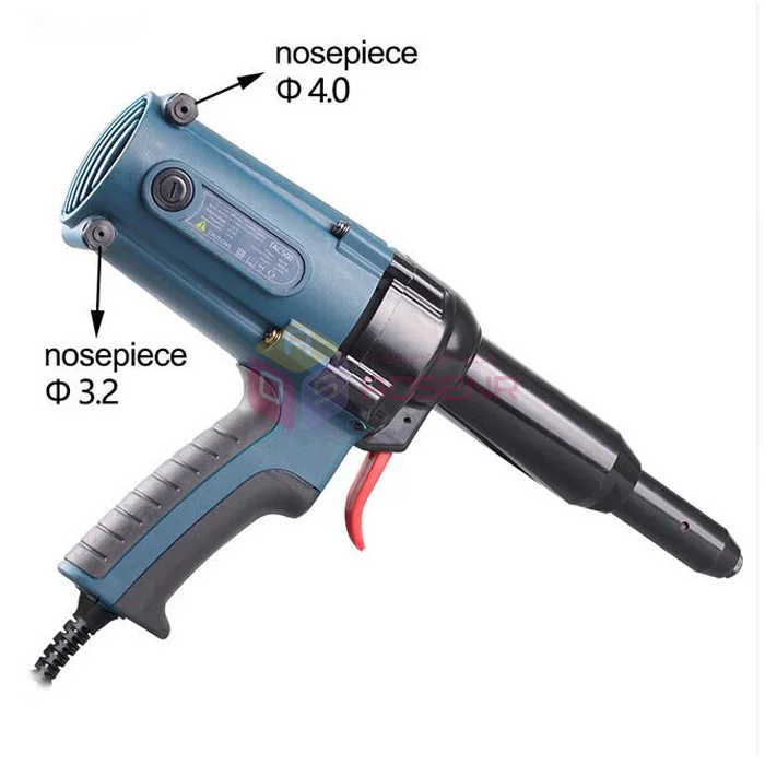 220 V 400 W Электрический клепальщик электрический пистолет Клепальный Инструмент 8000N для слепого клепальщика
