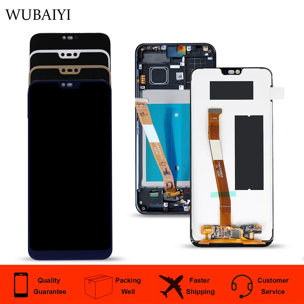 Экран с отпечатком пальца 5 8 &quot&quot Оригинальный ЖК дисплей для HUAWEI Honor 10 сенсорный
