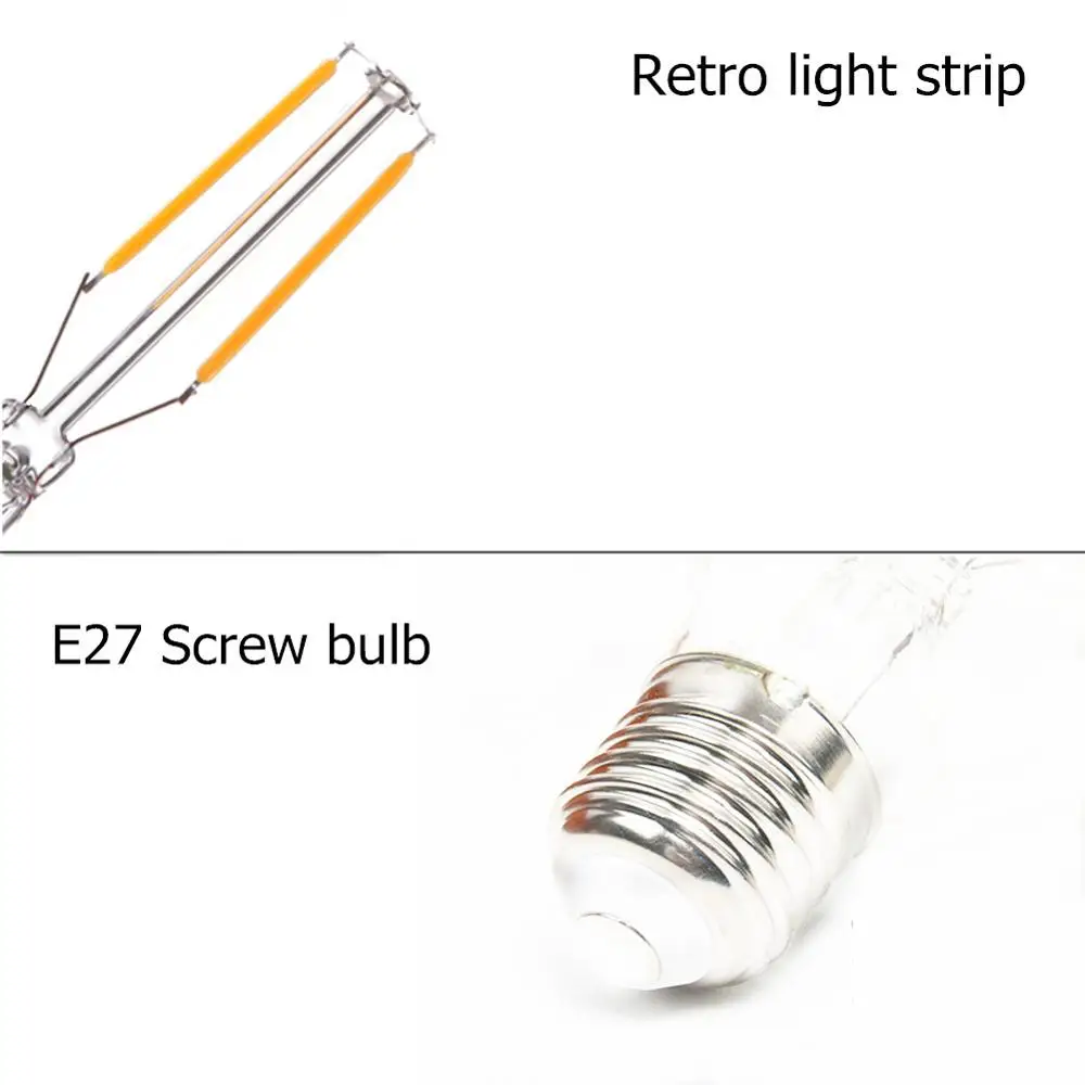 Ретро Edison led светильник лампочка E27 для солнечной люстра аксессуары|Светодиодные