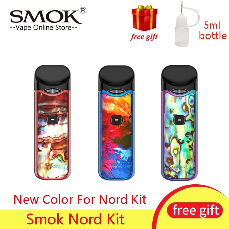Новейший Vape Smok Nord Pod стартовый набор 1100 мАч 3 мл картридж сетка катушка подходит