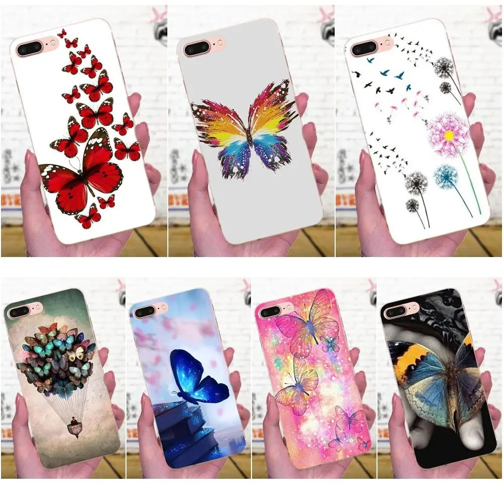 Красивая бабочка для Galaxy J1 J2 J3 J330 J4 J5 J6 J7 J730 J8 2015 2016 2017 2018 мини Pro силиконовый чехол |
