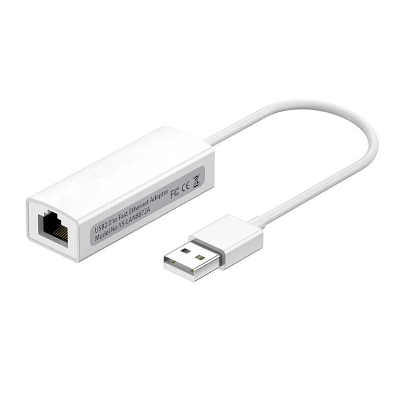 Конвертер USB в RJ45 2 0 100 м Ethernet адаптер usb кабель Mac без драйвера Apple millet box Huawei