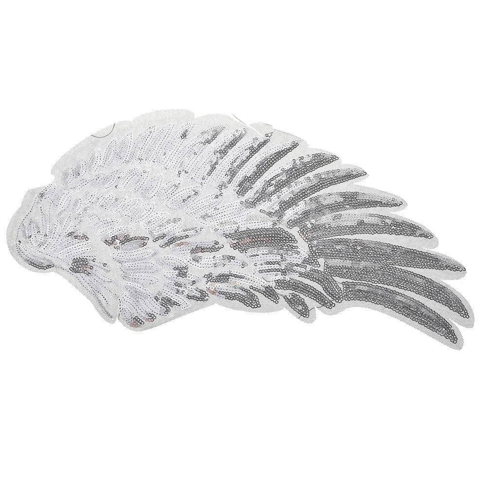 Патчи с 2 искусственными крыльями патчи золотыми и серебряными блестками для