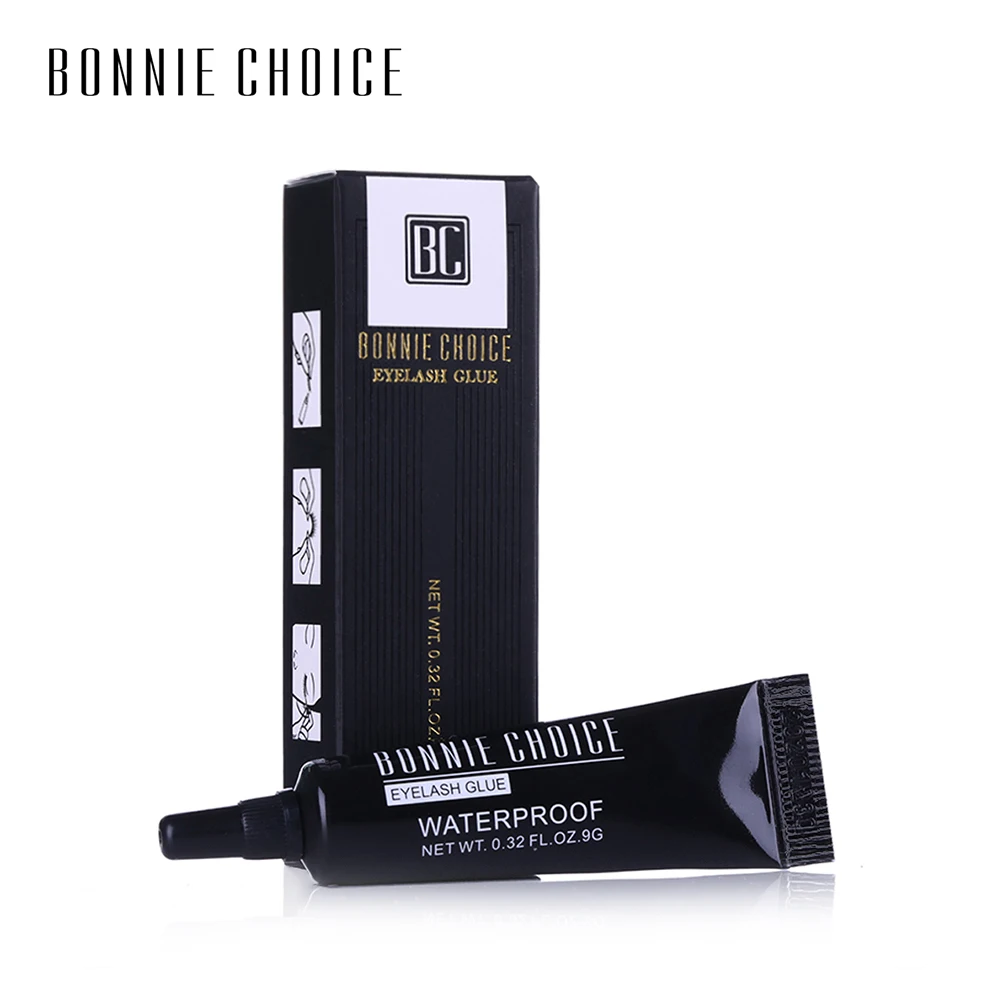 BONNIE CHOICE 1 шт. 9 г клей для ресниц прозрачные черные ресницы норковый блестящий