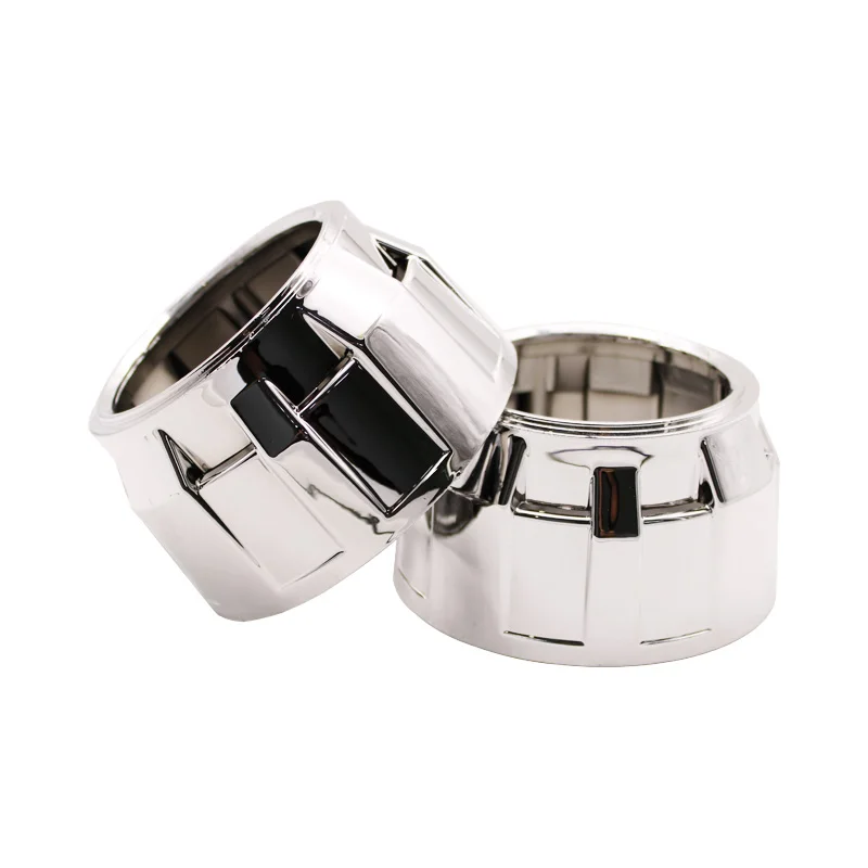 Shroud-White TAOCHIS 2,5 мини H1 линзы проектора bi xenon Маска Крышка черный цвет хром цвет WST объектив с Светильник лампы Быстрый Яркий балласт - Цвет: Shroud-White