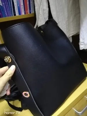 Модное универсальное ведро сумка в простом стиле искусственная кожа на одно плечо женские сумки из натуральной кожи женская сумка в повседневном стиле, цвета черный, коричневый xuew98