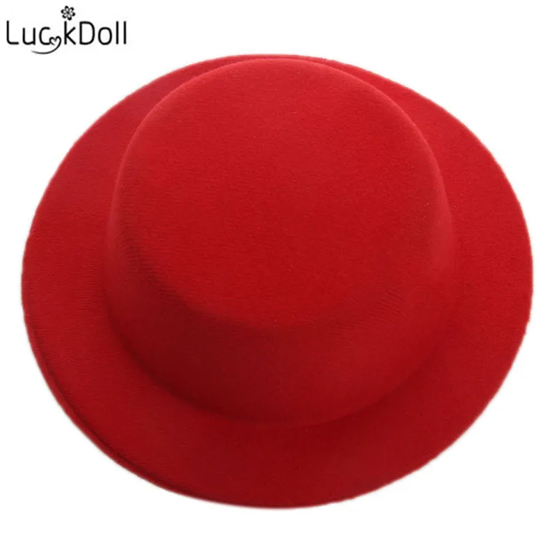 LUCKDOLL модные новые конфетного Цветной шерсть с плоским верхом шапка аксессуары для игрушечной куклы для 18 дюймов американская кукла лучший подарок