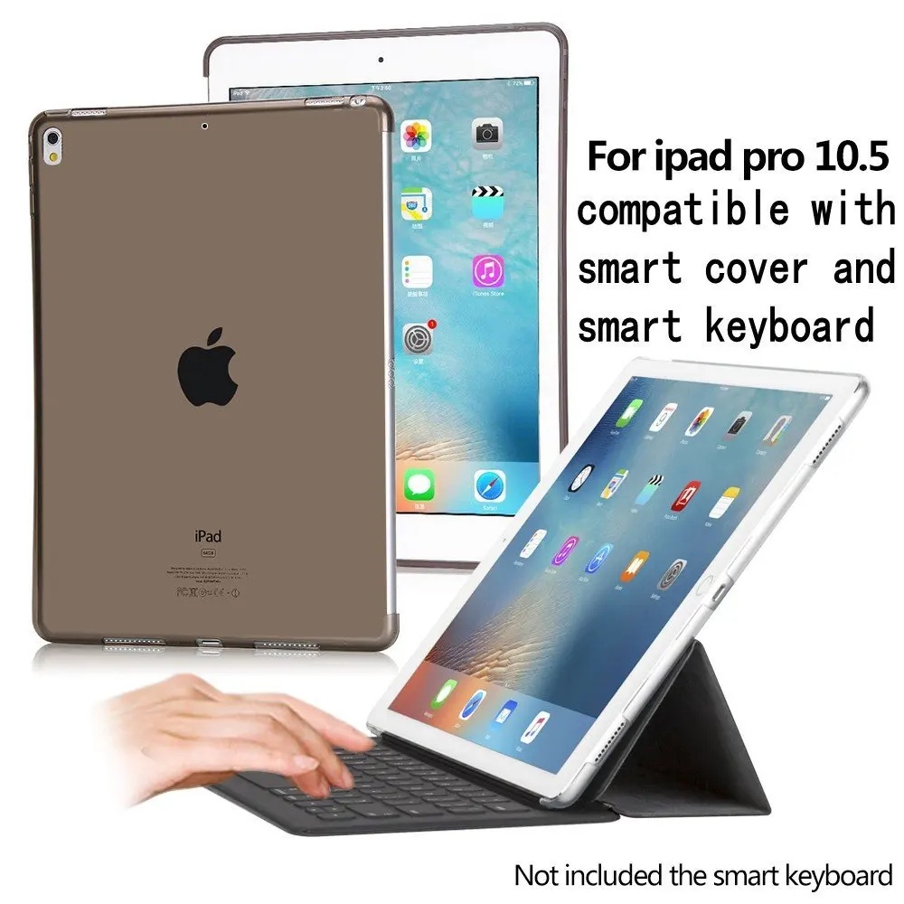 Ультра-тонкий прозрачный защитный чехол для ipad pro 9 7 дюйма гибкий мягкий ТПУ Dropproof