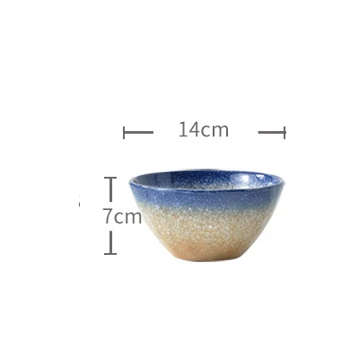 Medium bowl Японский стиль керамические обеденные керамические тарелки блюдо, тарелка блюдо для суши рисовая Noddle чашка, столовая посуда вода Чай Кофе Кружка - Цвет: Medium bowl