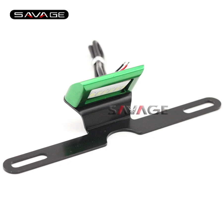 Universal Motorcycle Accessories CNC Aluminum License Plate LED Light For YAMAHA MT10 FZ-10 MT-09 MT-07 MT-03 MT-01 MT-25 MT-125 |