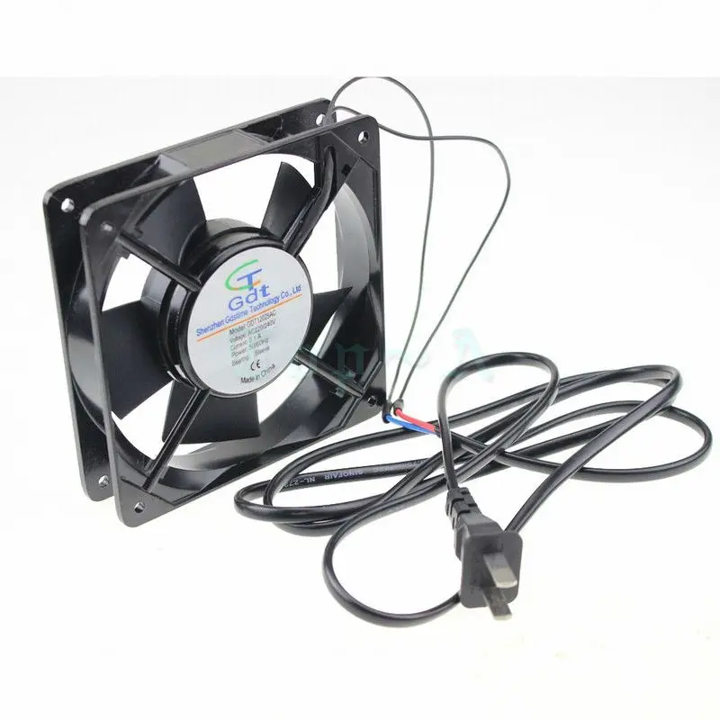 1 шт. Gdstime 12025 AC 220V 240V розетка 120x120x25 мм 120 PC корпус охлаждающий вентилятор|case cooling