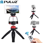 Электронный Трипод PULUZ, вращающаяся на 360 градусов панорамная головка с пультом дистанционного управления для смартфонов GoPro, Iphone, DSLR-камер