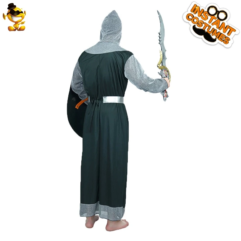 

Carnival Adult Men's Medieval Knight Costume Fancy Dress Knight Long Robe Costume Cosplay Medieval Knight Costumes