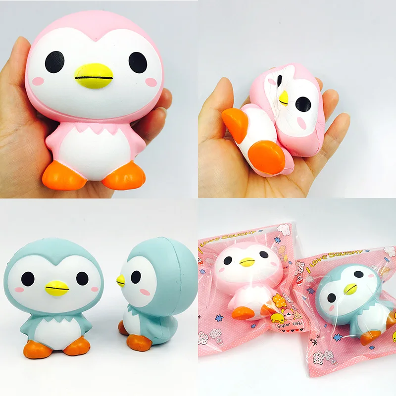 Игрушки антистресс оптовая продажа 10 шт kawaii Редкие сжимаемые милые Пингвины