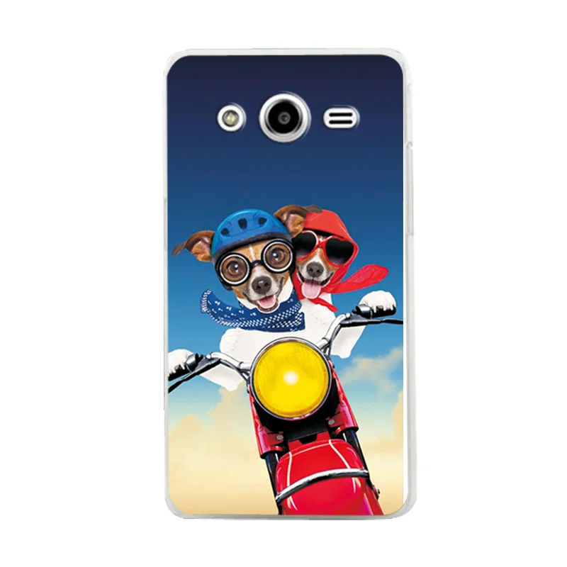 Z38 Чехлы для телефонов samsung Galaxy core2 core 2 SM G355H чехол-крышка различные животные кошка Темный силиконовый чехол G355M SM-G355h/ds Duos 4,5" - Цвет: Z38