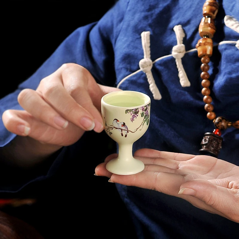 Подарочная коробка керамический фарфор Jingdezhen винтажный Узор Набор посуды для
