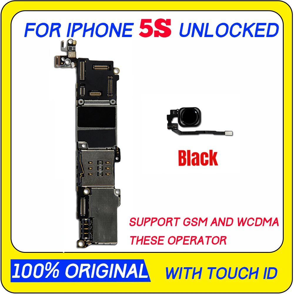 Полная разблокированная материнская плата для iphone 5S 100% оригинал с сенсорным