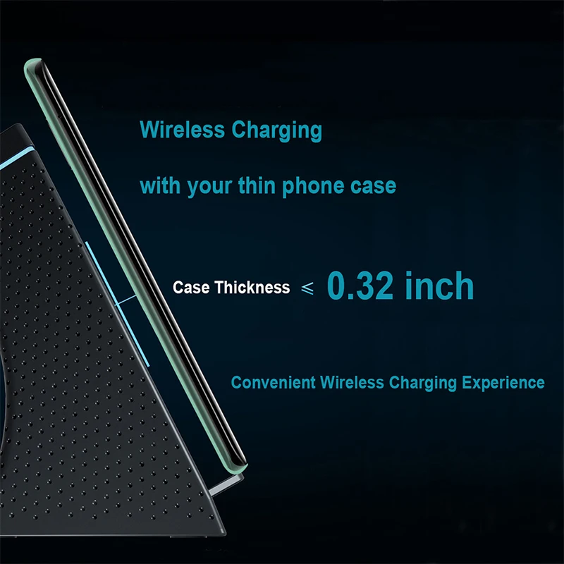 3 In 1 Qi Fast Wireless Charging Stand With Bluetooth Speaker For All Mobile Phones 5W 7.5W 10W | Мобильные телефоны и