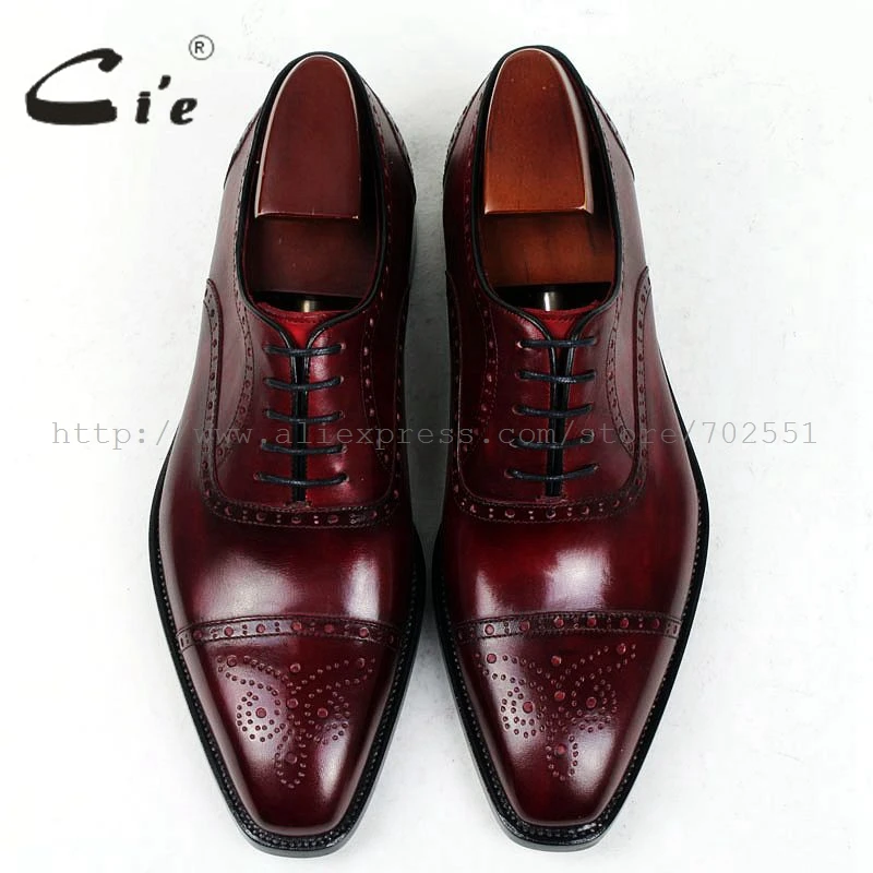 Мужские туфли на заказ cie с квадратным носком из натуральной кожи ручной работы