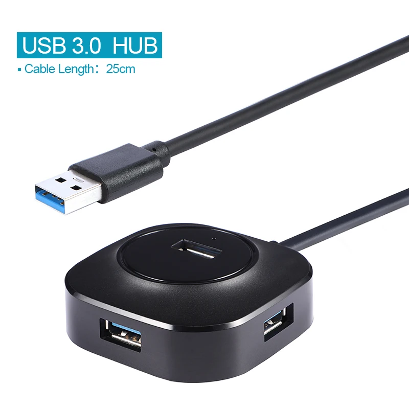 usb3.0-cable 25cm USB 3,0 концентратор 2,0 Мульти USB разветвитель для ПК Несколько USB 4 порта расширитель высокоскоростной 3 хаб мини микро USB3.0 концентратор кардридер - Цвет: usb3.0-cable 25cm