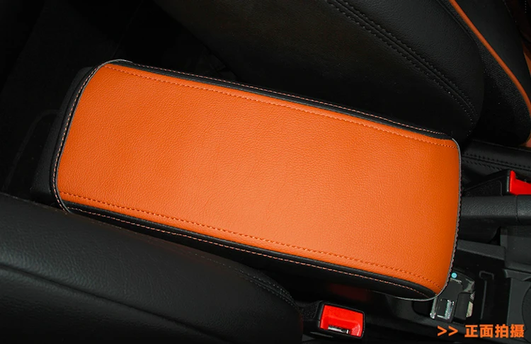 Genuine Leather Armrest Console Pad Cover Cushion Support Box Top Mat Liner FOR VW new SAGITAR GranLavida Lamando Golf7 | Автомобили и