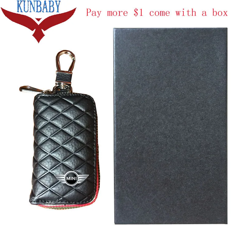KUNBABY из натуральной кожи сумка ключа автомобиля чехол кошельки модные женские туфли ключница держатели Carteira для Mini Cooper