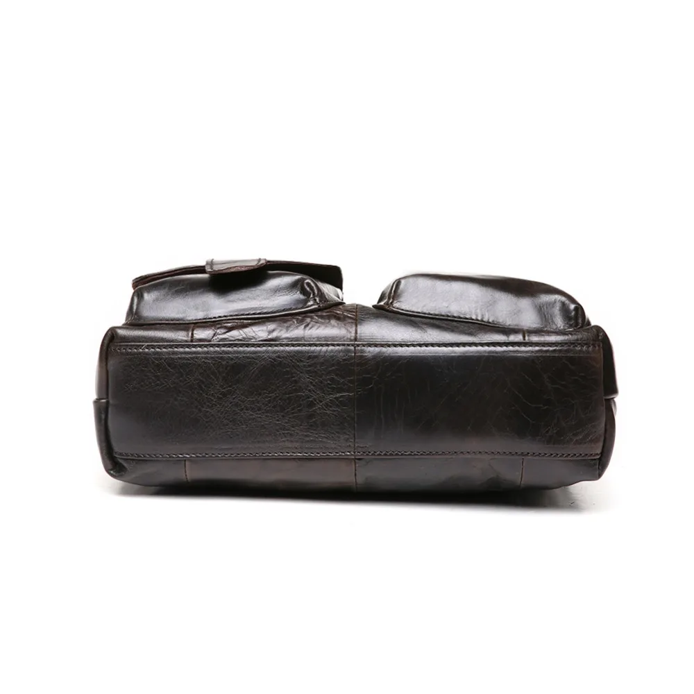 Мужские сумки из 100% натуральной кожи брендовые дизайнерские через плечо