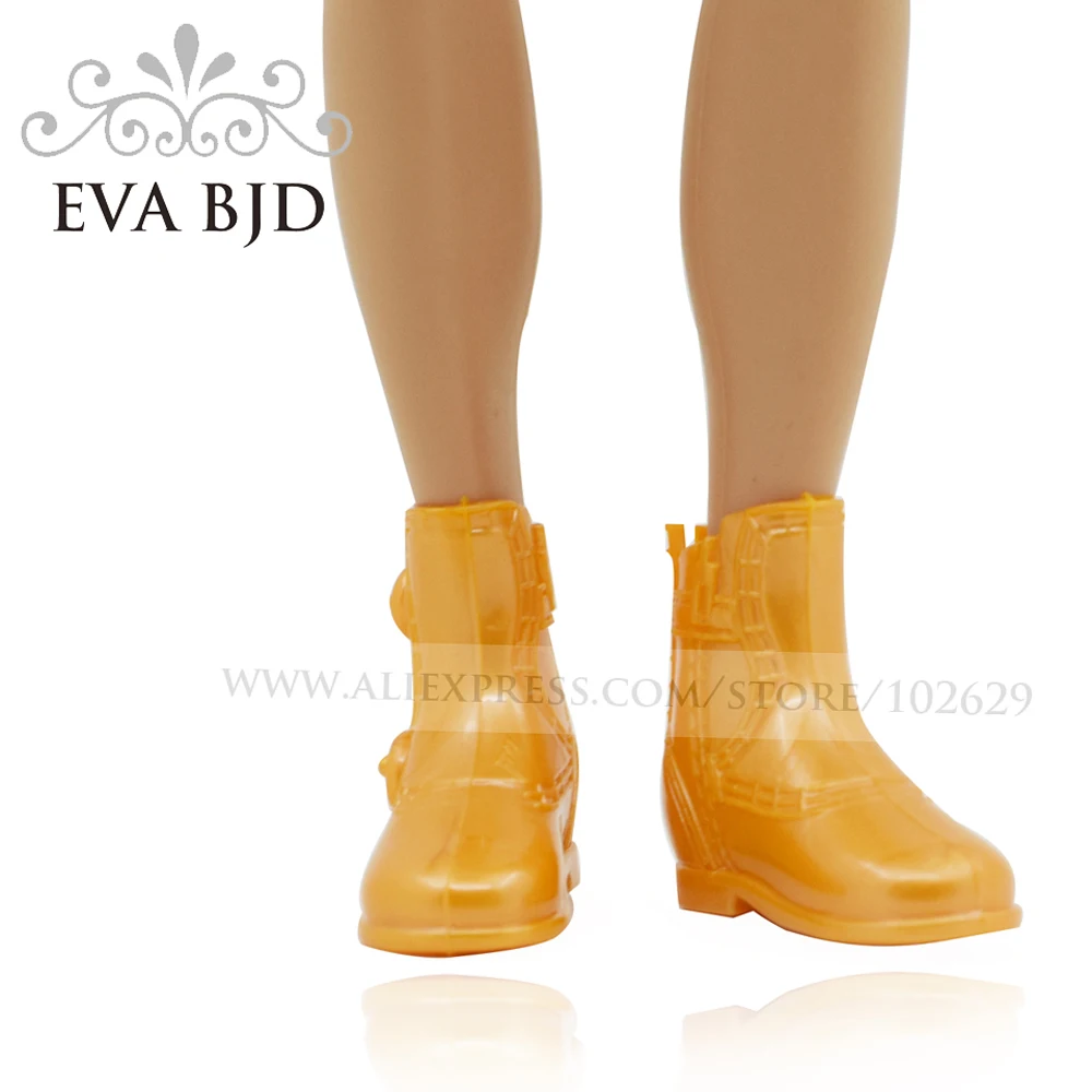 Золотые игрушечные сапожки обувь для 30 см мужские куклы Barbiee Kenn 1 пара 2 шт.