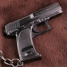 1 Пистолет счетчика удара HK USP компактный пистолет оружие Модель сплава мужчин брелок кольцо сумка Шарм Llavero chaviro - Цвет: 1