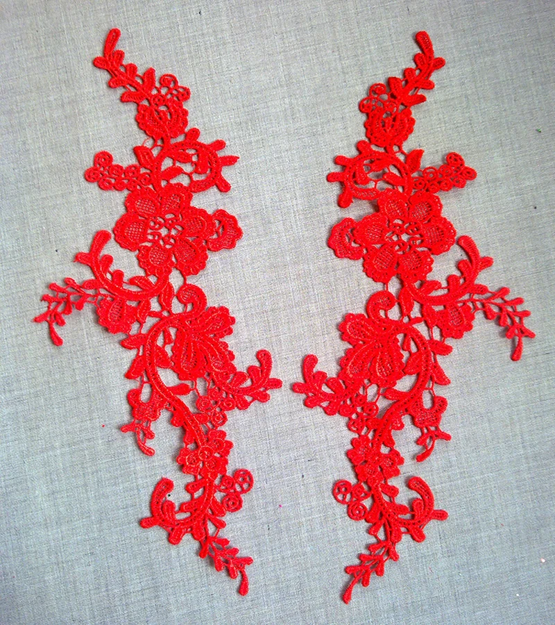 5 пар кружевные нашивки сделай сам венецианские цветы Кружевная аппликация