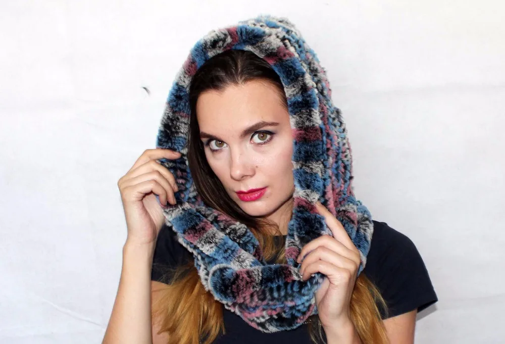 Шапка из кроличьего меха Linhaoshengyue