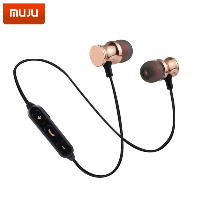 Спортивные Bluetooth 4 2 наушники Магнитный Шейным Беспроводной Headets стерео с