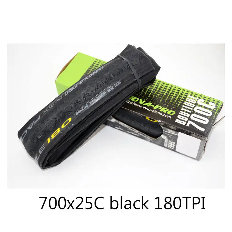 700x25 black 180TPI PRO 700 x 23C 25C дорожные велосипедные Складные шины сверхлегкие 120TPI анти прокол Facemile Zoom Tech велосипедные Складные шины - Цвет: 700x25 black 180TPI