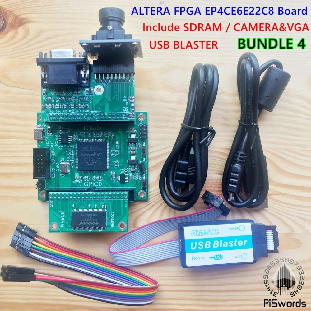 Материнская плата ALTERA FPGA для разработки CYCLONE IV EP4CE EP4CE6E22C8N с USB программатором Blaster