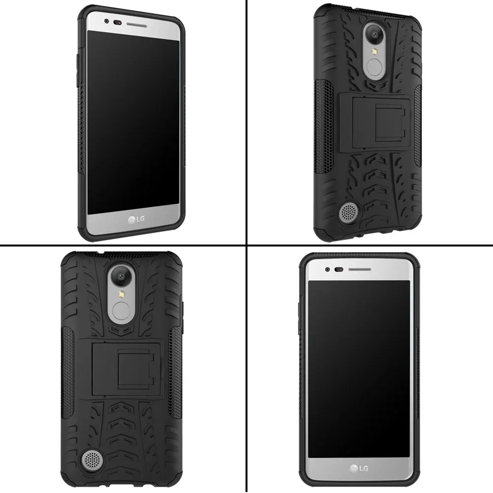 Cases For LG K8 2017 Fundas 5.0&quot TPU &amp PC Dual Armor Capa Hard Silicone Coque Back Cover V3 / Phone Case |