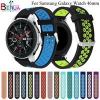 silicone wrist strap 22mm for samsung galaxy watch 46mm gear s3 band rubber watchband belt for huawei honor magic watch 2 46mm