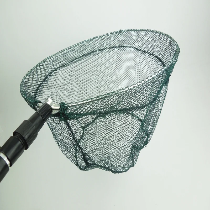 1.76 meter Fishing Dip Net portable fishing Brailer net Aluminium alloy Retractable handle ring diameter 38cm | Спорт и развлечения