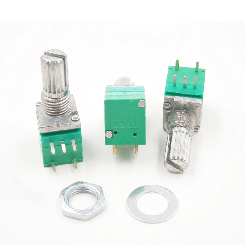 5 шт. RV097NS 5Pin одинарный потенциометр герметичный с переключателем регулируемые сопротивление 5/10/20K 50K 100K 500K Ohm для Динамик усилитель