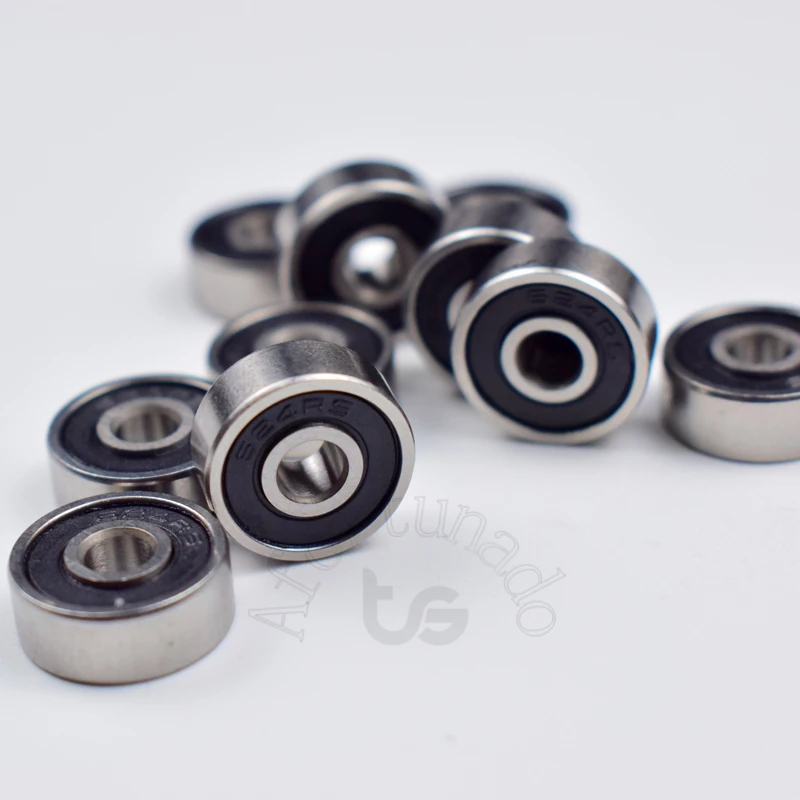 624RS 4*13*5 (мм) 10 шт. ABEC 5 подшипник резиновое запечатанное Миниатюрный Мини Подшипник