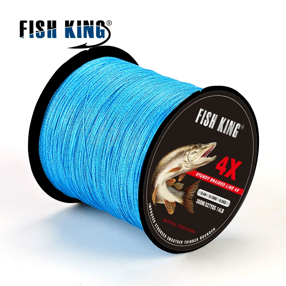 300M 327Yards PE Braided Fishing Line 4 Strands 8 10 20 30 40 60LB Cord Carp Wire Multifilament Fly Fishing Line