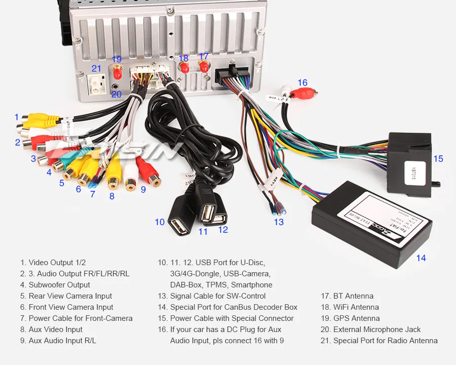 Erisin ES4971F " Android 9,0 Авторадио gps DAB+ WiFi OBD2 TPMS 4G DTV CD Bluetooth для Fiat Bravo