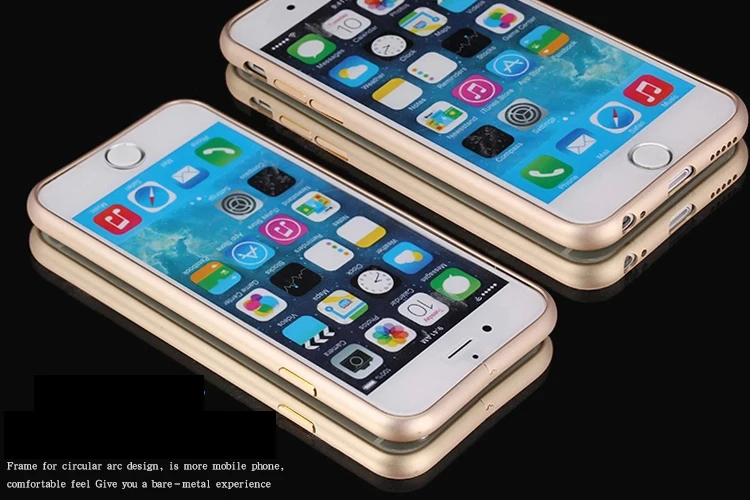 Ультратонкий алюминиевый металлический бампер для iphone X, 6, 6 S, 7, 8 Plus, чехол, защитная рамка для iphone X, чехол, металлический бампер