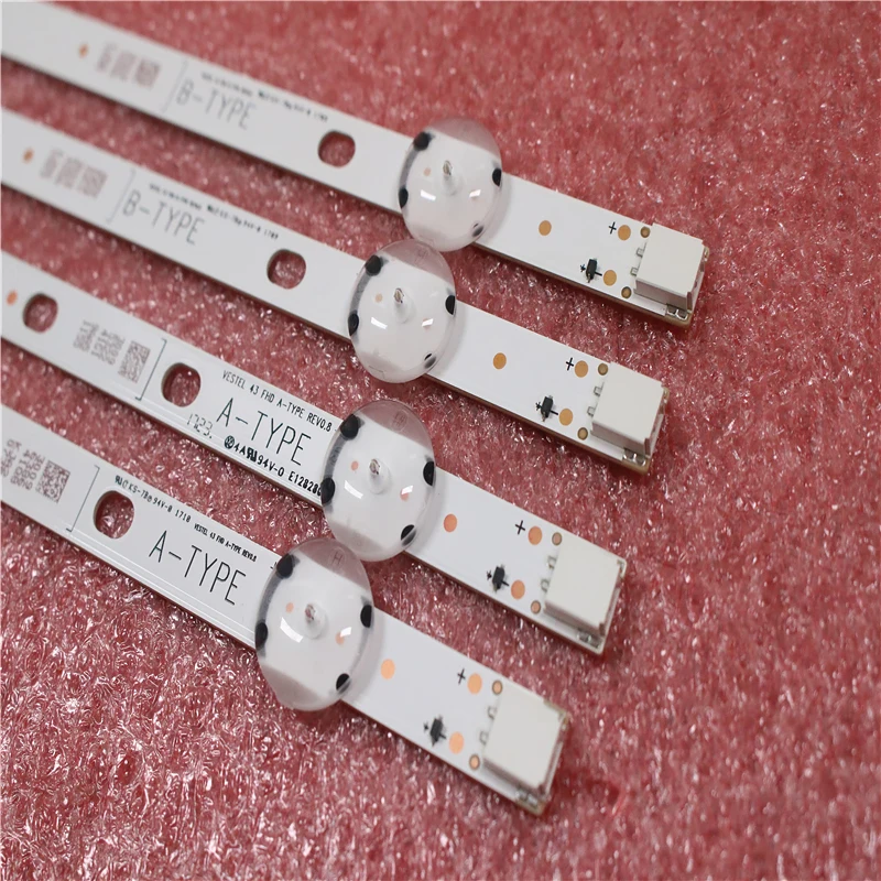 Новый комплект 4 шт. 7 светодиодный 820 мм фонарь с подсветкой для VESTEL 43 FHD A 1 5