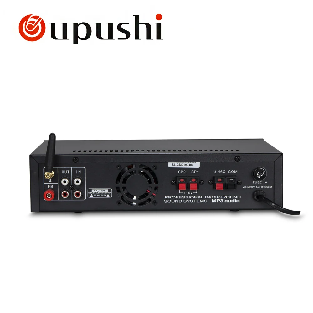 OUPUSHI MP 2050U 60 Вт 80 усилитель с FM Bluetooth цифровым сигналом USB|80w amplifier|amplifier with fmamplifier 80w |