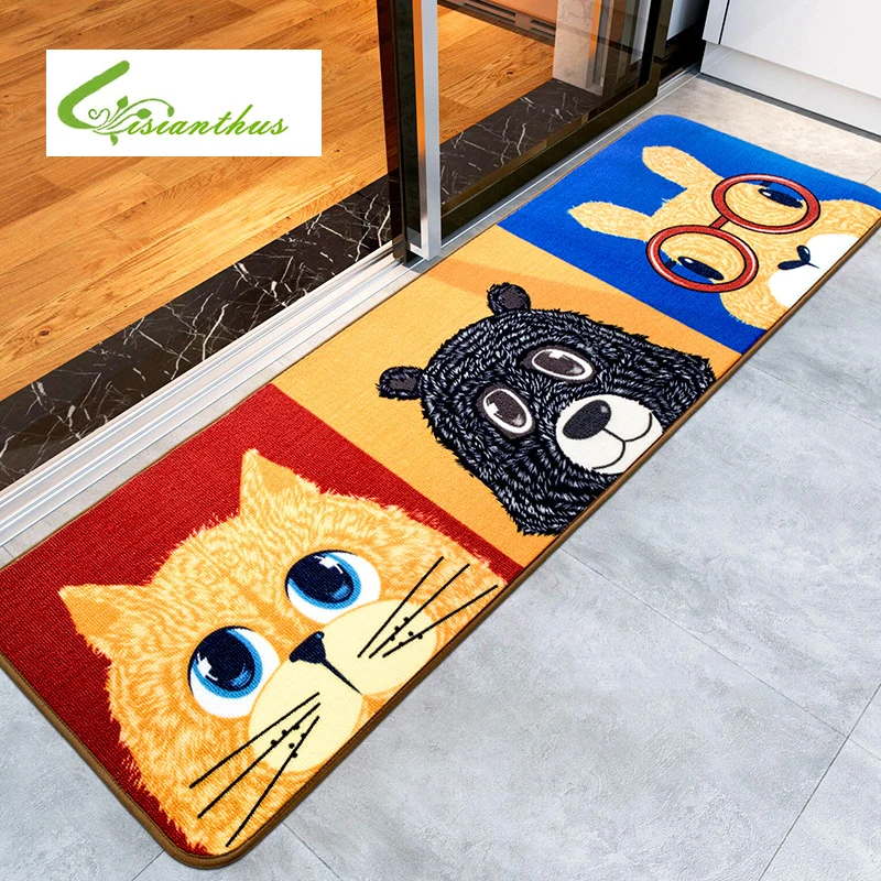 Мягкие Мультяшные коврики впитывающие Нескользящие Коврики для домашнего
