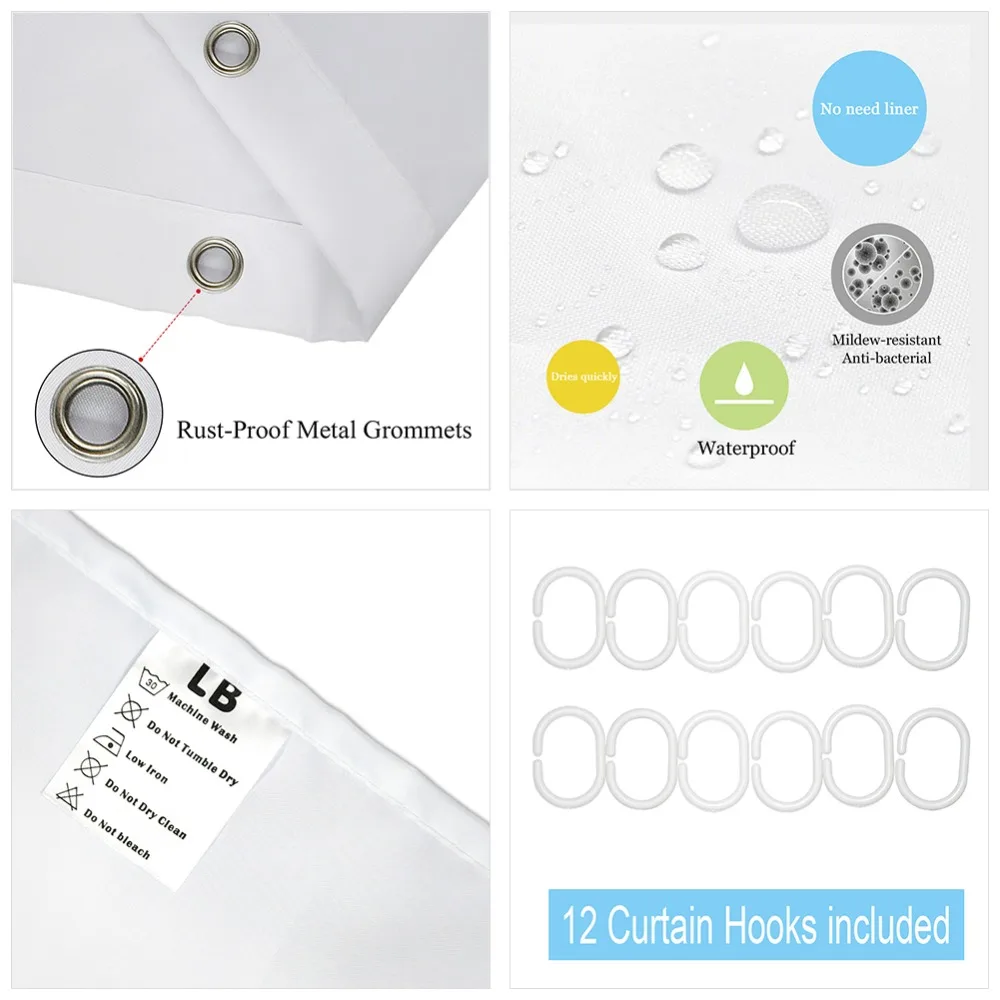 LB водостойкая Роскошная штора для душа с забавными рисунками из комиксов