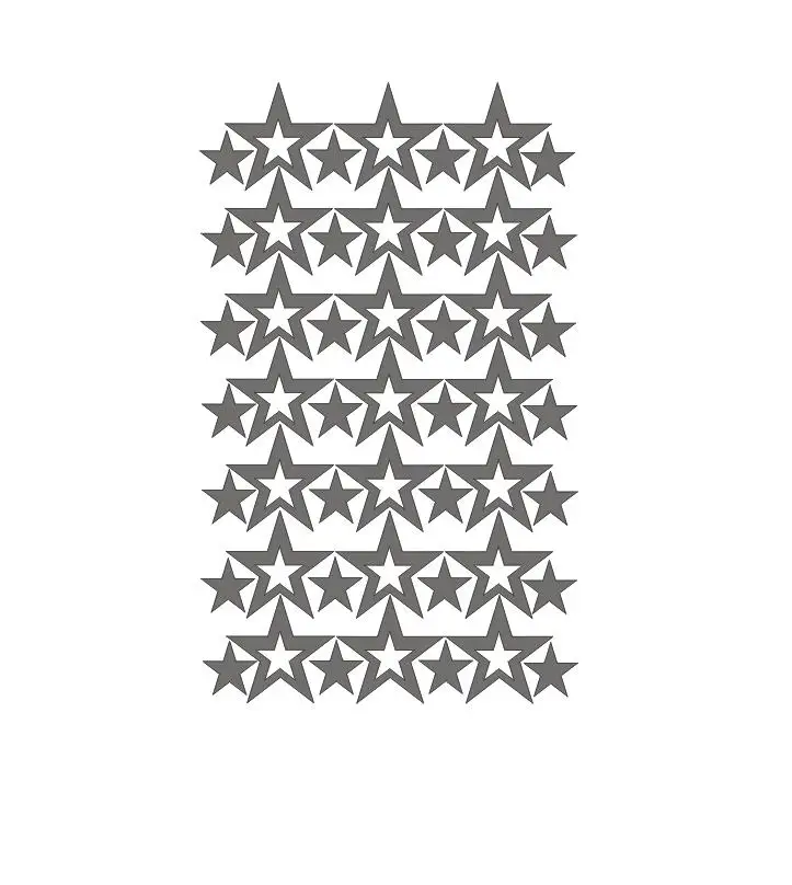 Dark Gray 49 шт 3-6 см полые звезды наклейки на стены для детей Детские для детской комнаты наклейки на стены домашний декор Мальчики Девочки Подарки маленькая звезда обои - Цвет: Dark Gray