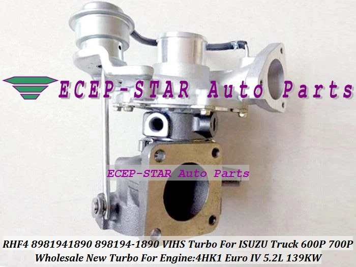 Турбокомпрессор RHF4 VIHS 8981941890 898194 1890 турбинный для ISUZU Truck P 600P двигатель 4HK1 Euro IV 700 л