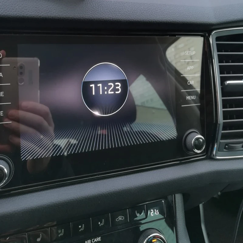 8 дюймов для Skoda Kodiaq Karoq автомобильный gps-навигатор защита экрана из закаленного стекла Автомобильный Стайлинг авто аксессуары для интерьера